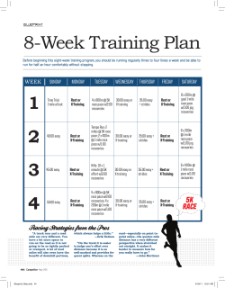 8-Week Training Plan