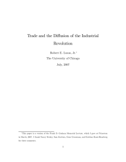 Trade and the Diffusion of the Industrial Revolution