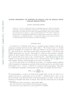 Golod property of powers of ideals and of ideals with linear resolutions