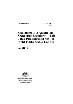 Amendments to Australian Accounting Standards &ndash; Fair Value