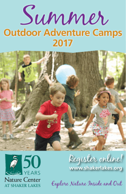 here - Nature Center at Shaker Lakes