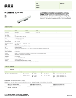 ECVLX10V Spec Sheet - Solid State Luminaires