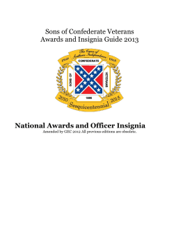 National Awards and Officer Insignia