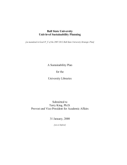 University Libraries - Ball State University
