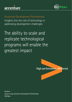 The ability to scale and replicate technological programs