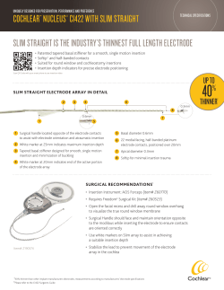 cochlear&trade; nucleus&reg; ci422 with slim straight slim straight is the