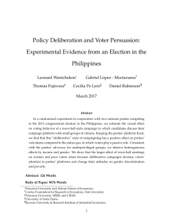 Policy Deliberation and Voter Persuasion