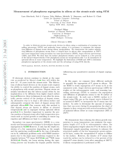 Measurement of phosphorus segregation in silicon at the atomic