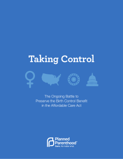 Taking Control - Planned Parenthood Action Fund