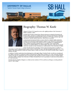 Biography: Thomas W. Keefe