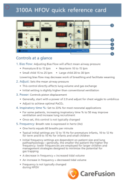 3100A HFOV quick reference card