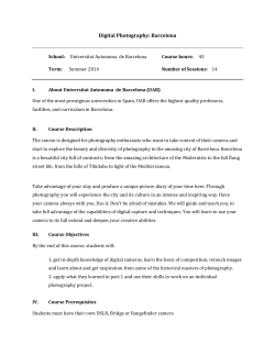 Digital Photography: Barcelona