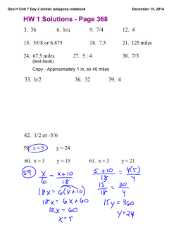 Geo H Unit 7 Day 2 similar polygons.notebook