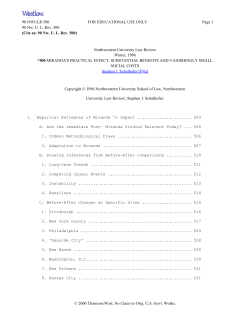 Miranda`s Practical Effect