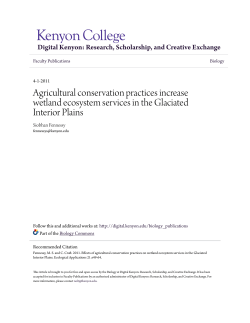 Agricultural conservation practices increase
