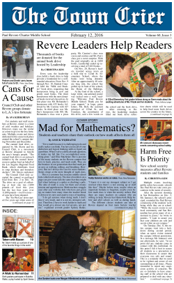 Revere Leaders Help Readers - Paul Revere Charter Middle School