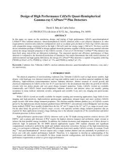 Design of High Performance CdZnTe Quasi