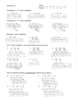 Review 5A Period 1 2 4