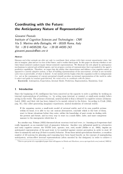 Coordinating with the Future: the Anticipatory Nature of