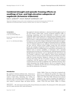 Combined drought and episodic freezing effects on seedlings of low