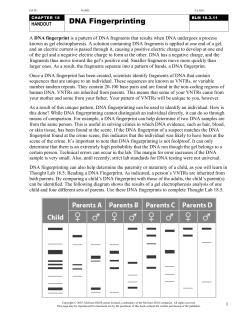 18.3.11 DNA Fingerprinting