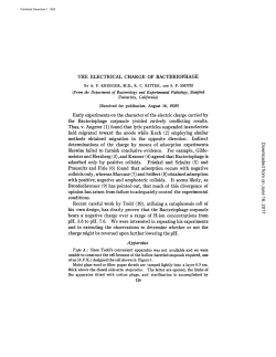 THE ELECTRICAL CHARGE OF BACTERIOPHAGE