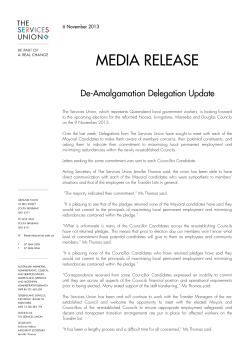 The Services Union, which represents Queensland local