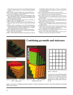 Combining pyramids and staircases