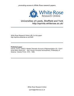 A Model-Theoretic Account of Representation