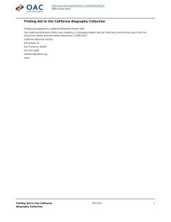 California biography collection