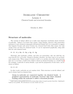 Inorganic Chemistry Lesson 4