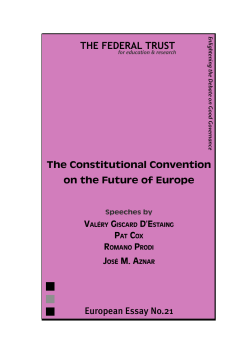 The Constitutional Convention on the Future of