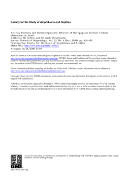 Society for the Study of Amphibians and Reptiles