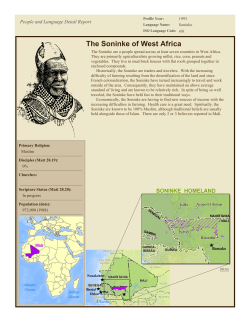The Soninke of West Africa