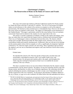 Charlemagne`s Empire: The Resurrection of Rome on