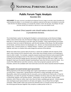 Public Forum Topic Analysis