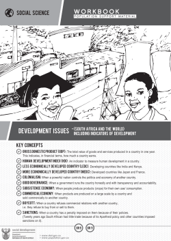 - The Population Policy of South Africa