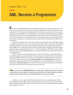 GML: Become a Programmer