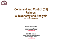 (C2) Failures - Command and Control Research Portal