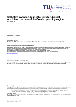 Collective invention during the British Industrial revoluton : the