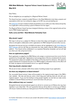 For further information or to discuss your project idea please contact