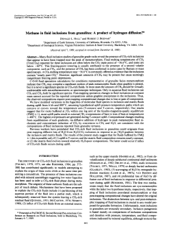 Methane in fluid inclusions from granulites: A