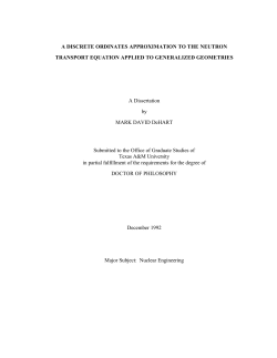 A Discrete Ordinates Approximation to the