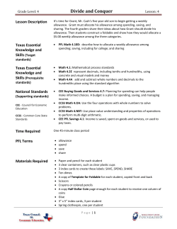 Divide and Conquer - Texas Council on Economic Education