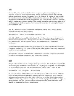 1890-1899 - Los Angeles County Sheriff`s Department