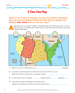 A Time Zone Map