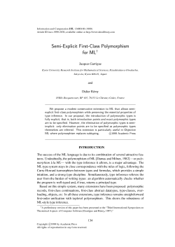 Semi-Explicit First-Class Polymorphism for ML