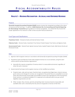 Revenue Recognition - Accruals and Deferred Revenue