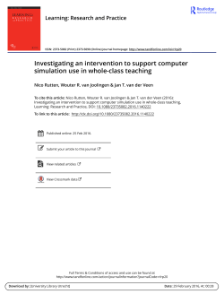 Investigating an intervention to support computer simulation use in