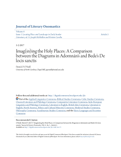 Imag(in)ing the Holy Places - Digital Commons @Brockport